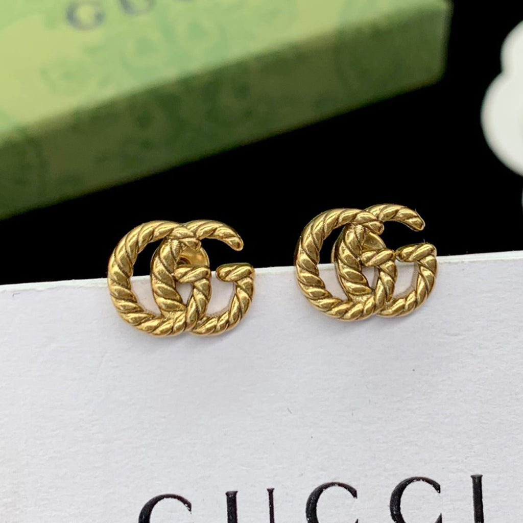 18K Gucci Double Earrings