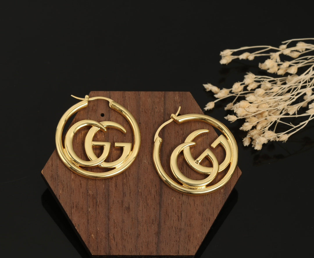 18K Gucci Double Earrings