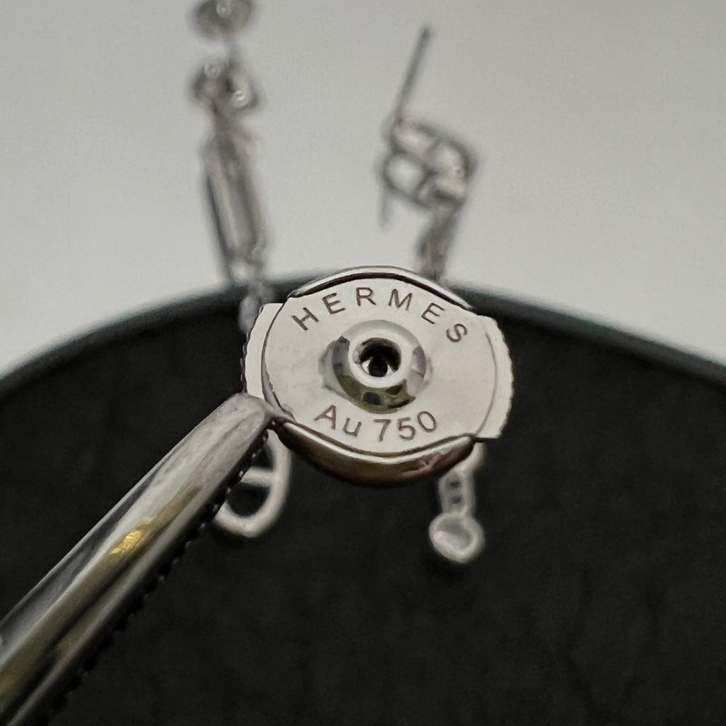 18K Hermes Chaine D'ancre Chaos Earrings
