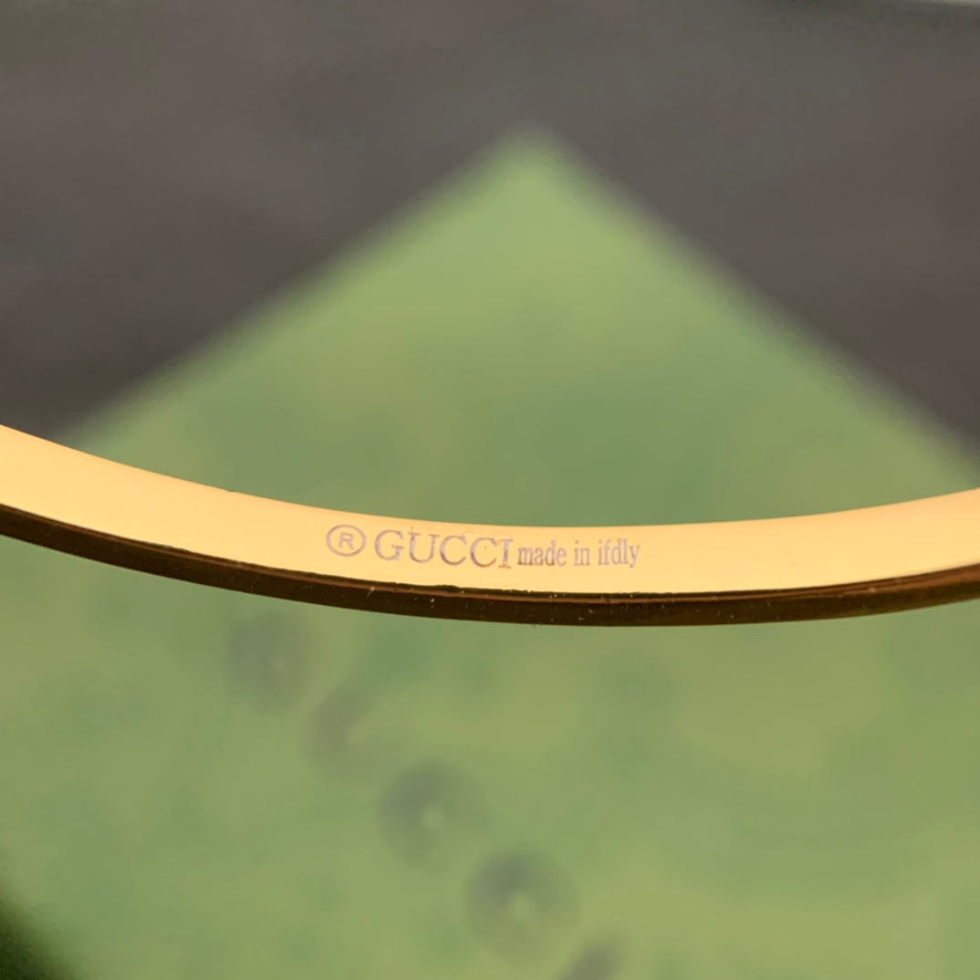18K Gucci Double Running Diamond Cuff Bracelet