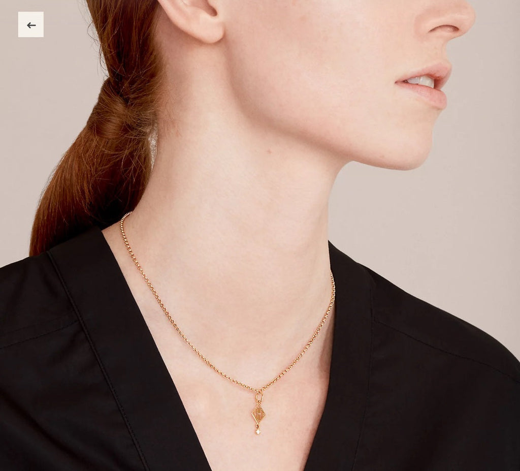18K Hermes Gambade Pendant Necklace