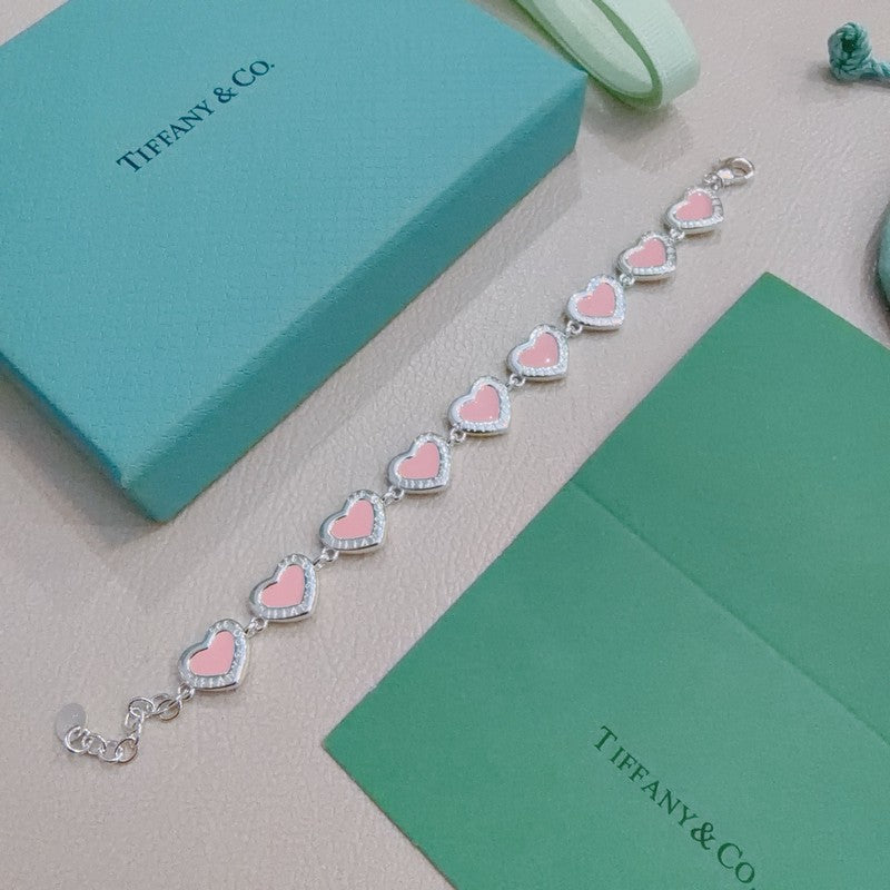 18K Tiffany Return to Blue Heart Tag Bracelet