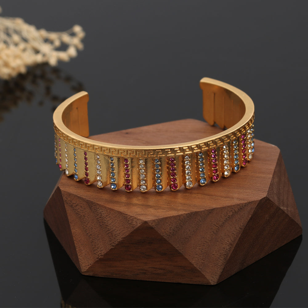 18K Celine Ver Open Cuff Bracelet