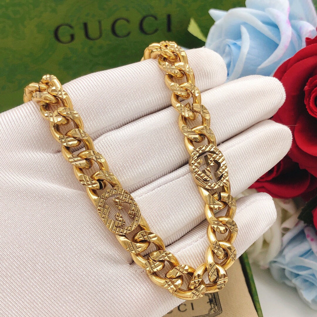 18K Gucci Double Chain Bracelet