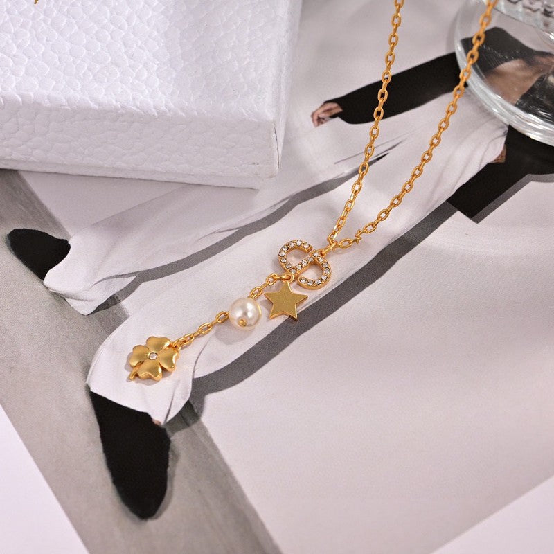 18K Dior Petit Lucky Charms Necklace