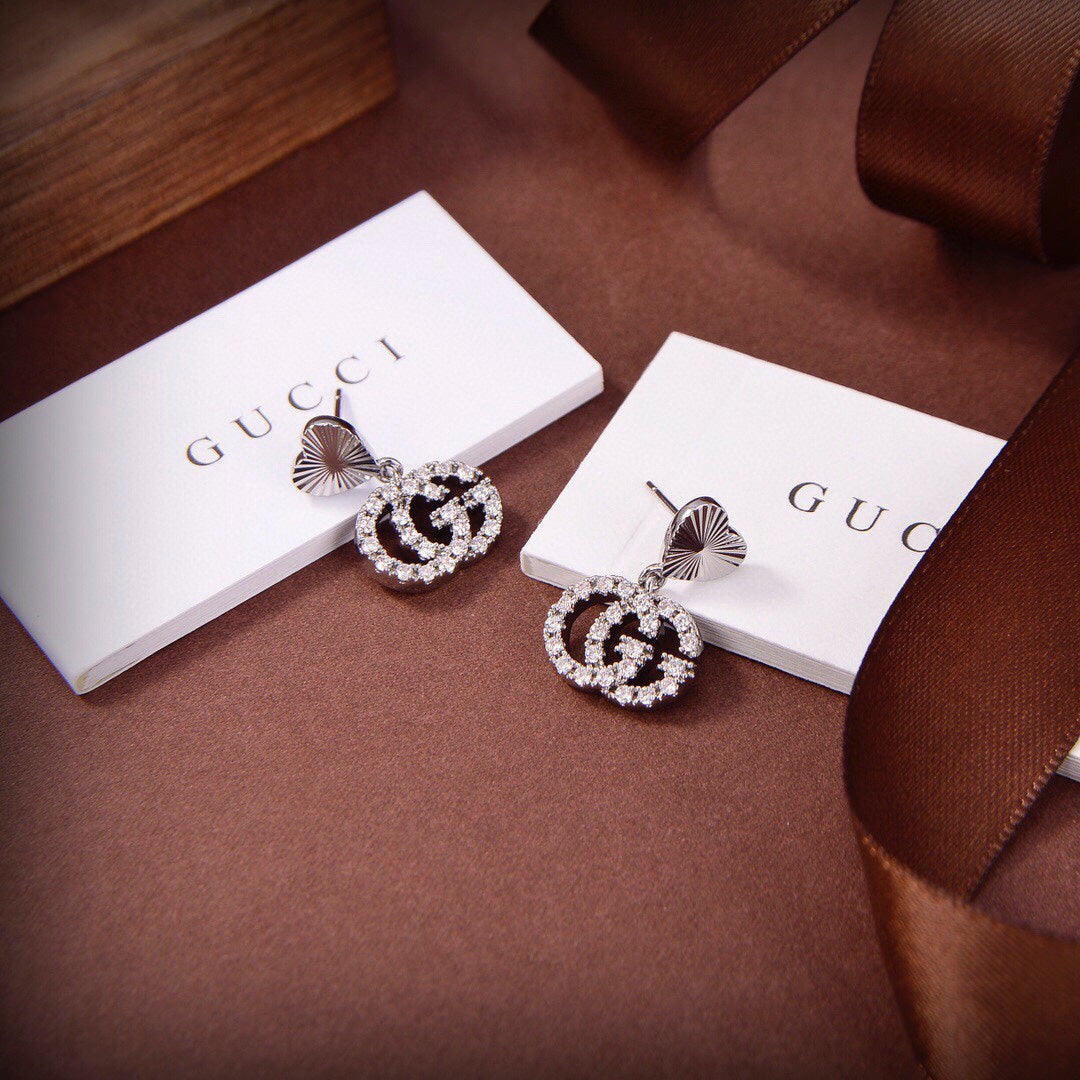 18K Gucci Double Running Earrings