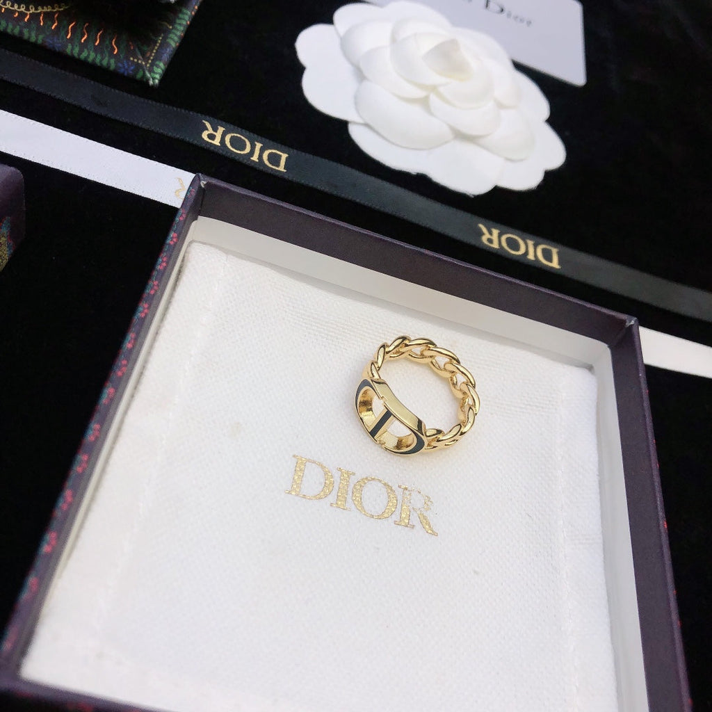 18K Dior Petit Chain Link Ring