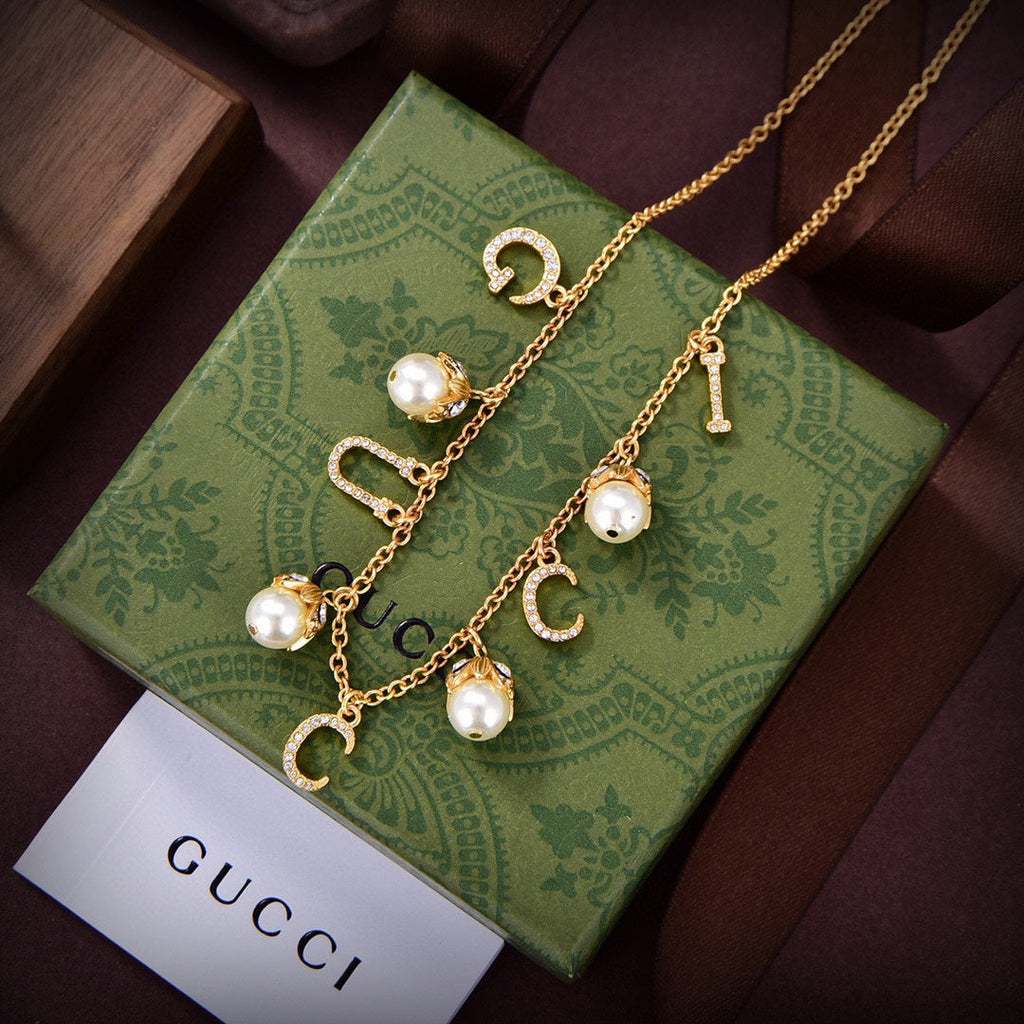 18K Gucci Double Fashion Show Chain Necklace