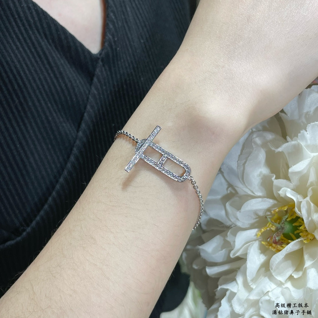 18K Hermes Ever Chaine D'ancre Bracelet